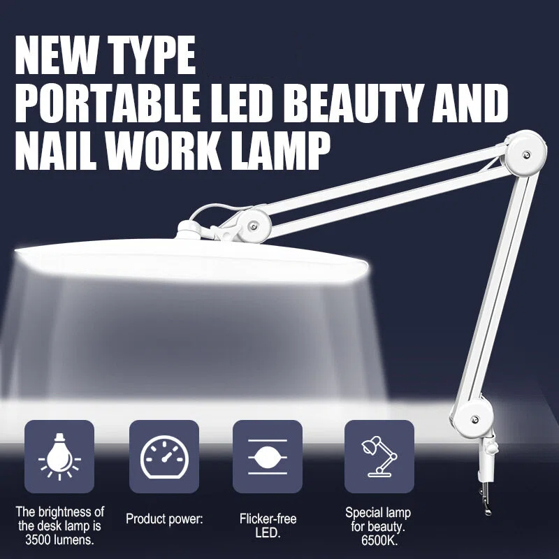 Model Kit Led - 24W LED Desk Lamp with Clam
