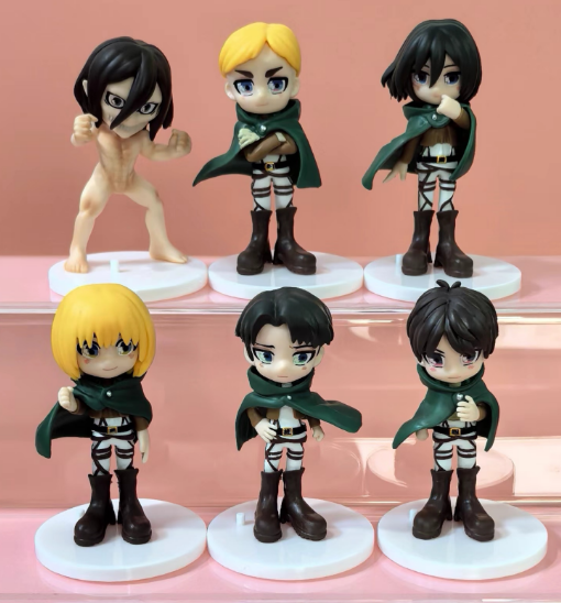 Model Kit Titanic - 6pcs/set Attack on Titan Anime Eren