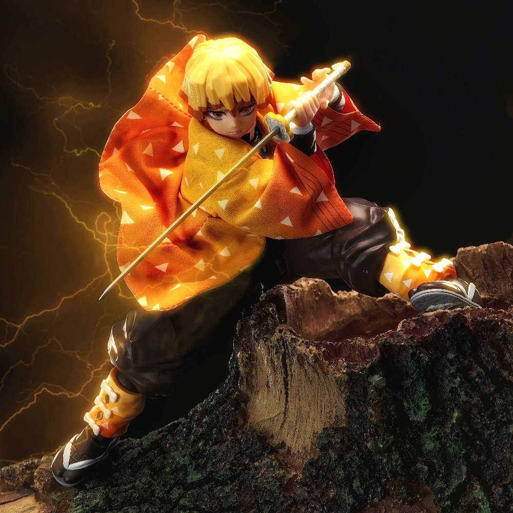 Model Kit Zenitsu - 【Double-Layer Fabric】Demon Slayer 1/12 Scale Male