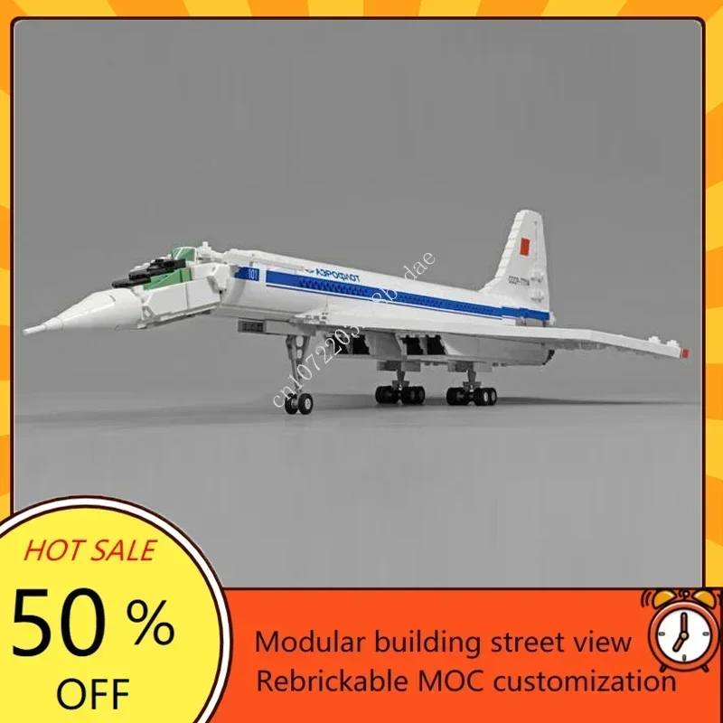 Model Kit Titanic - 1846PCS MOCS New Concorde Aircraft Tupolev