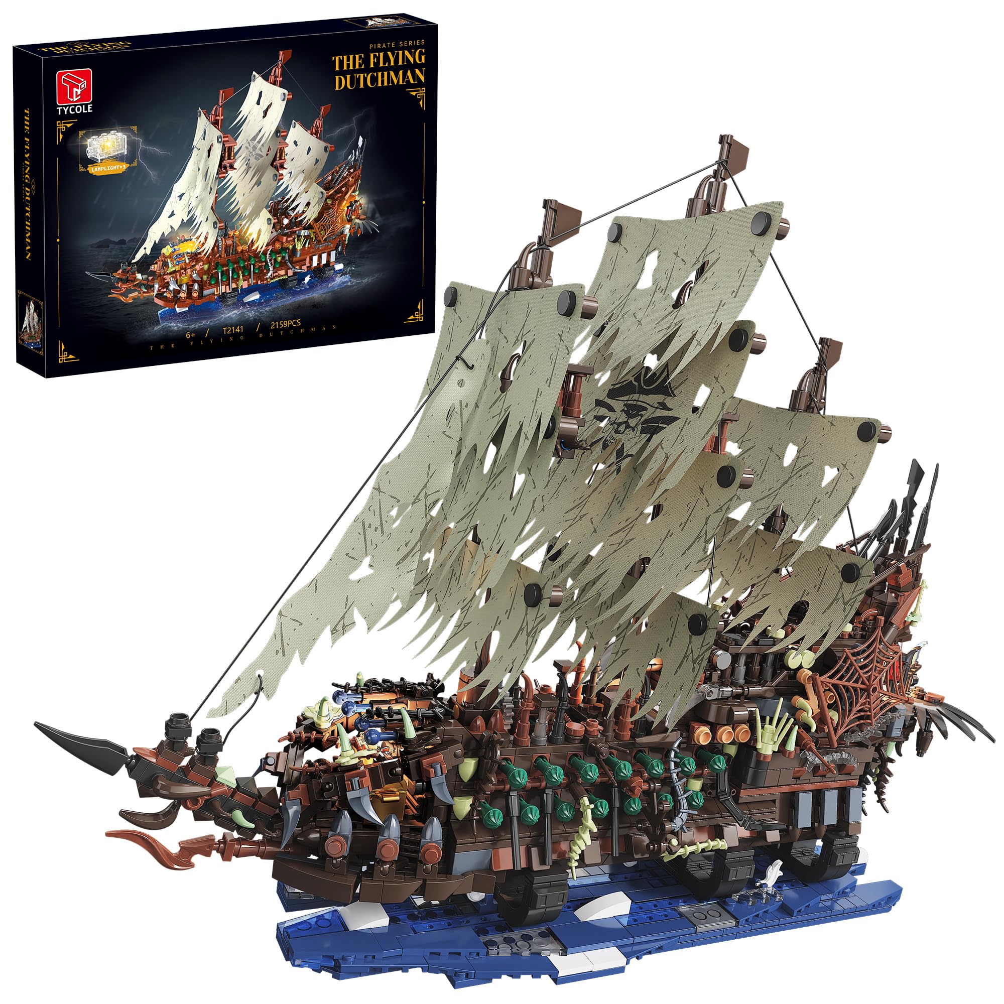 Model Kit Ikaruga - 2159PCS Pirate Ship Building Kits with