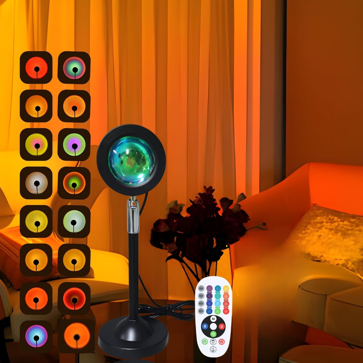 Model Kit Led - 1pc Vibrant Sunset Projection Light -
