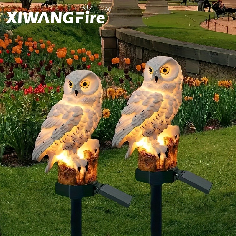 Model Kit Led - Solar Owl Statue Garden Light LED