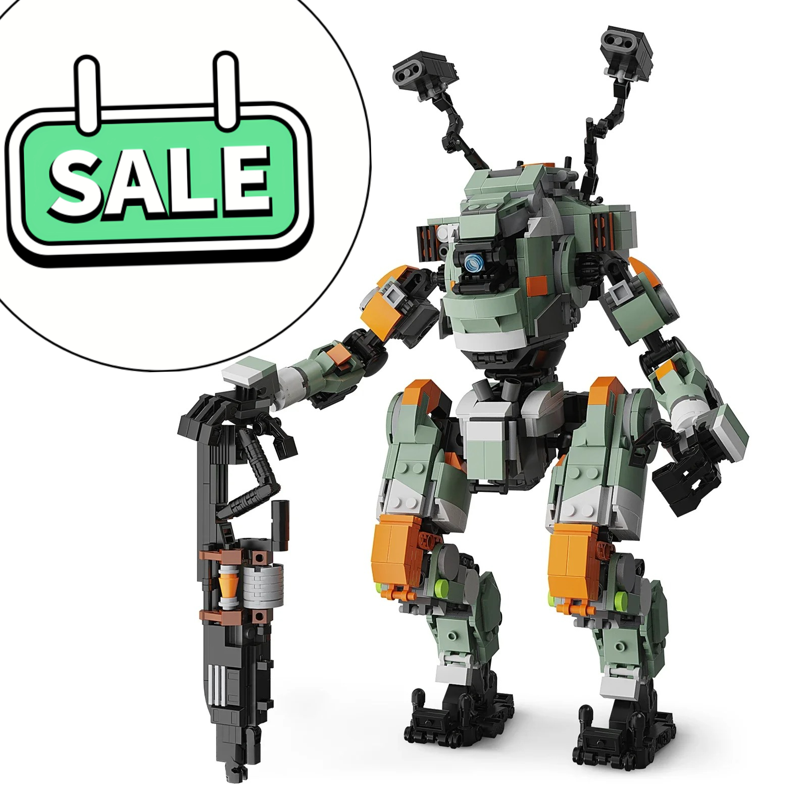 Model Kit Titanic - Moc Titanfalls BT-7274 Vanguard-class Titan Mecha
