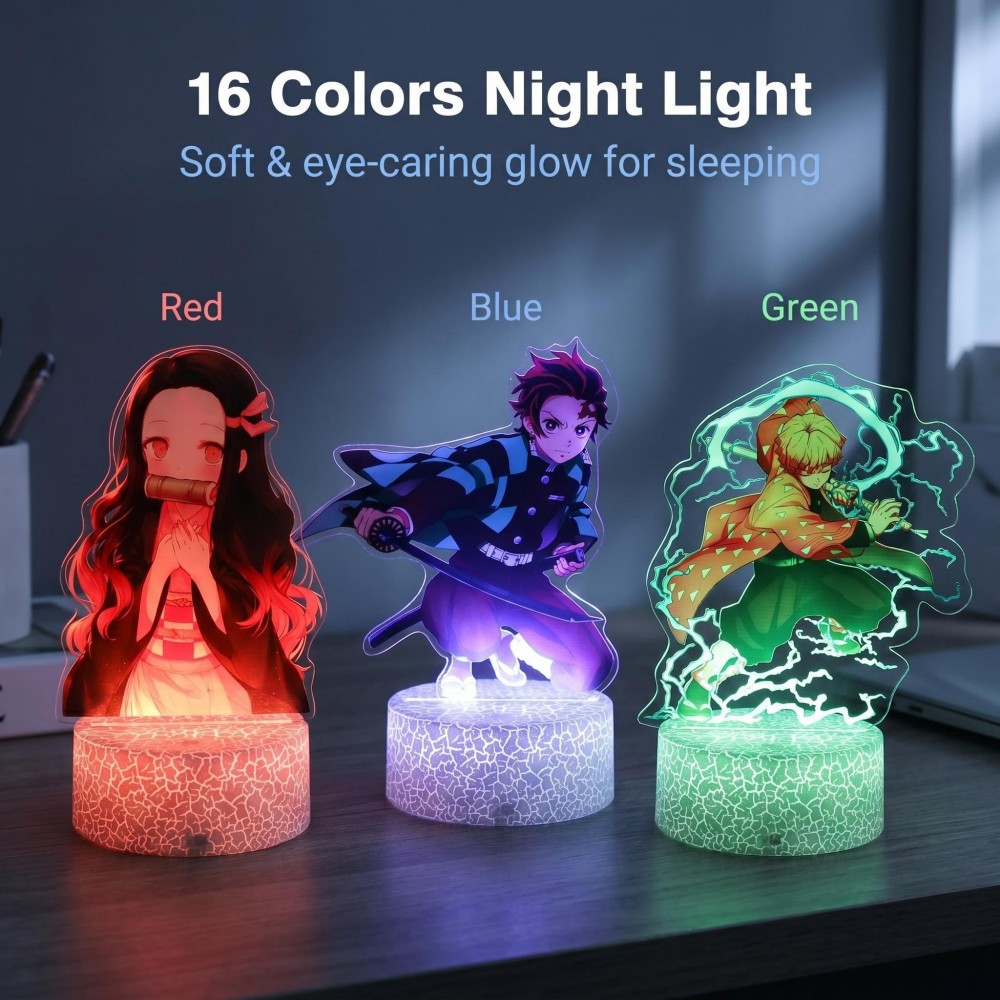 Model Kit Zenitsu - Anime Figure Tanjiro Merch 3D Lamp