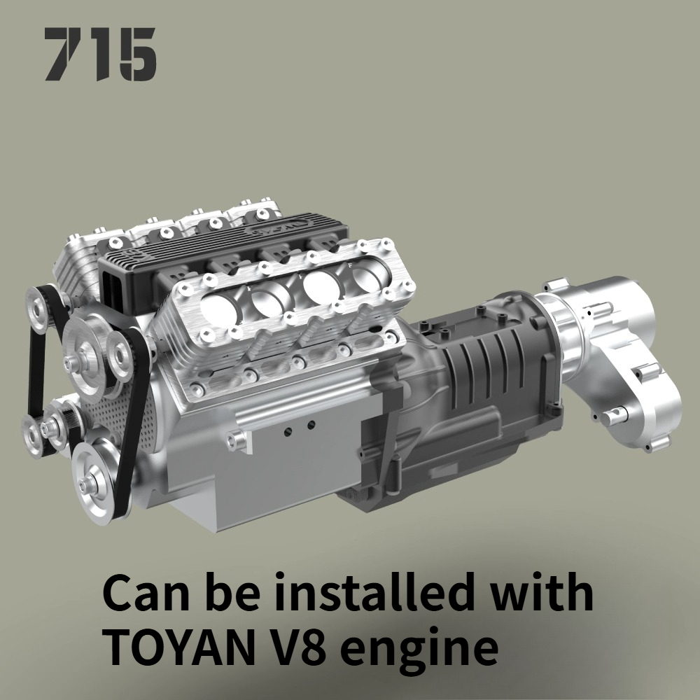 TWOLF 1/10 TW-715 4WD Frame Fu - Model Kit Engine V8 recension och pris