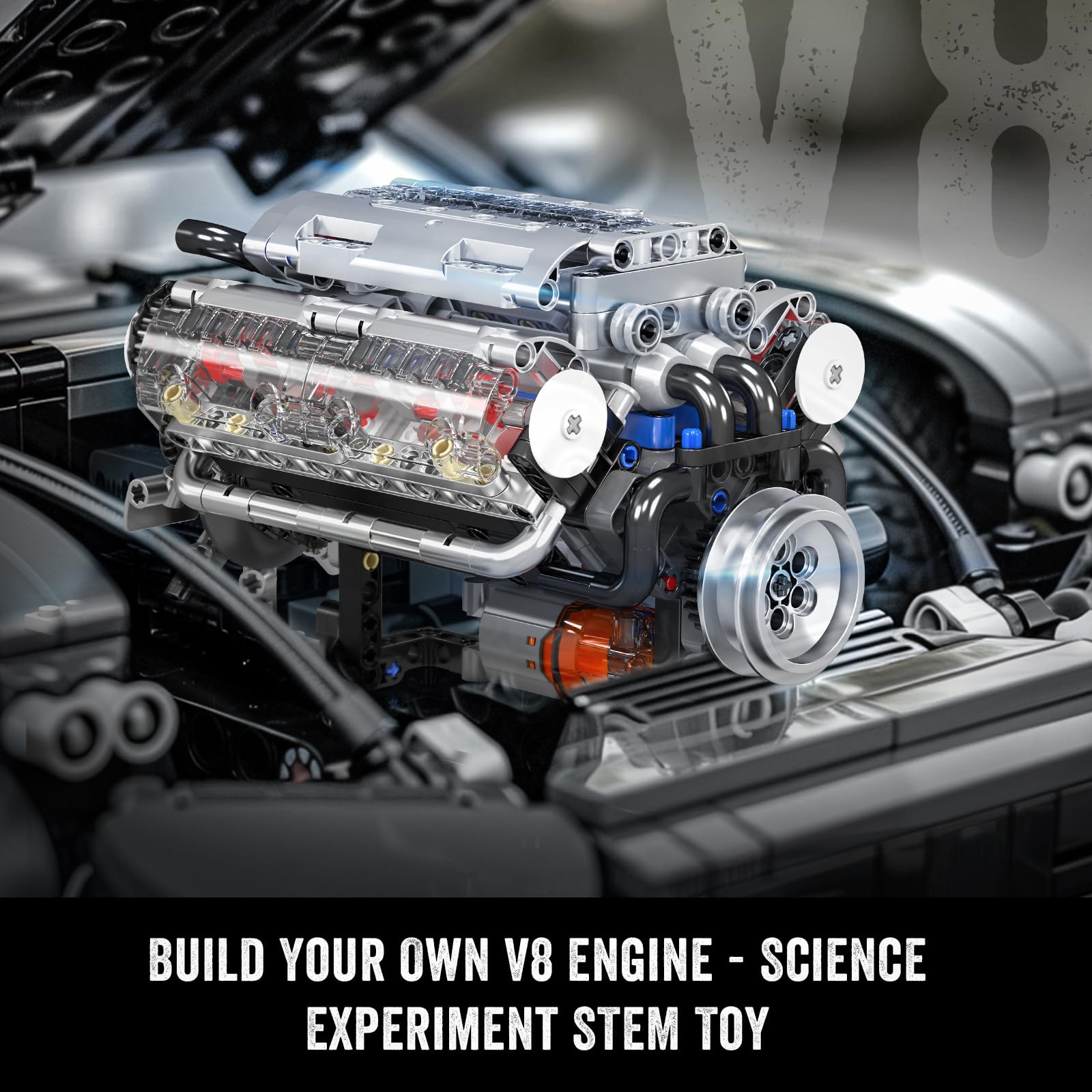 Mould King 10088 V8 Engine Bui - Model Kit Engine V8 recension och pris