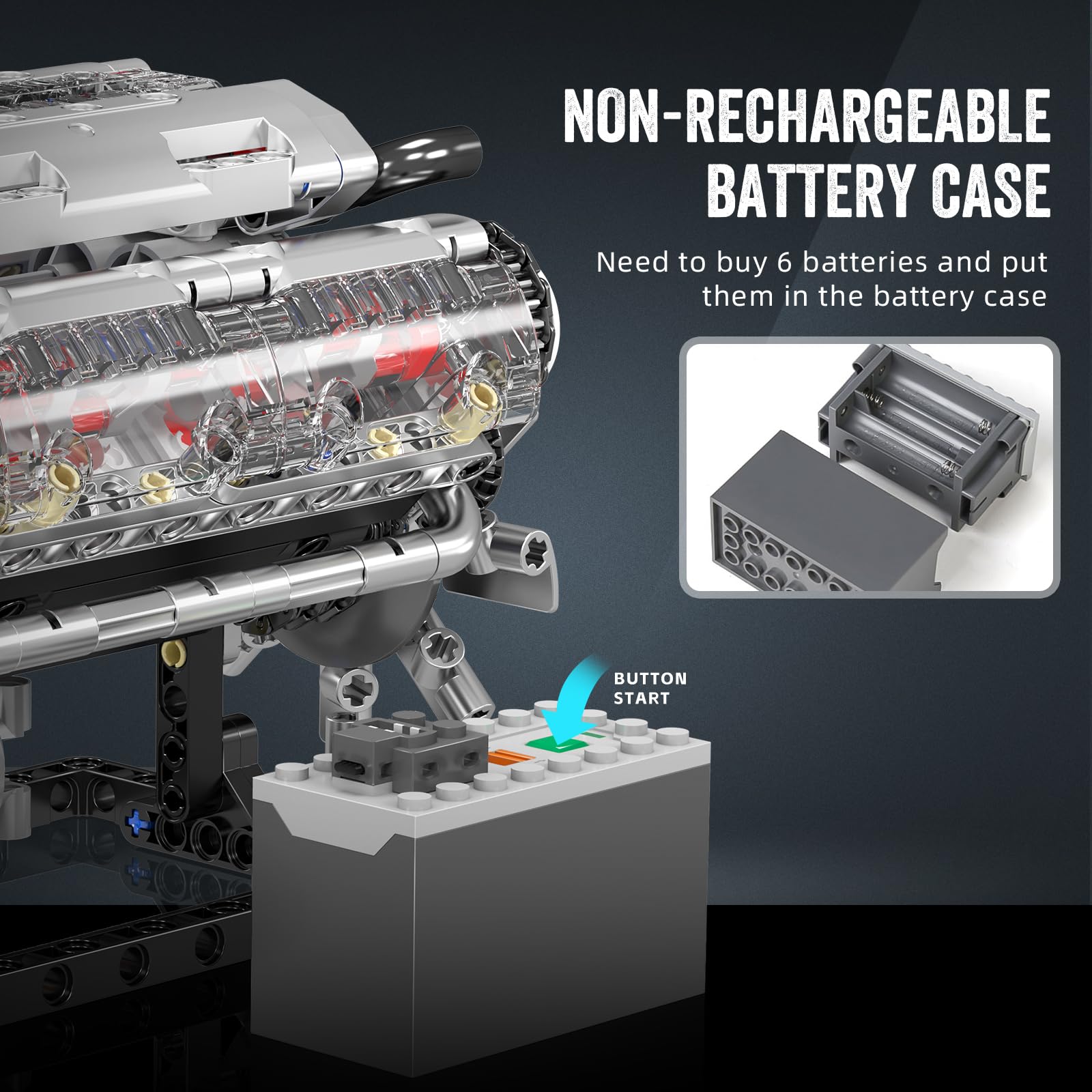 Mould King 10088 V8 Engine Bui - Model Kit Engine V8 recension och pris