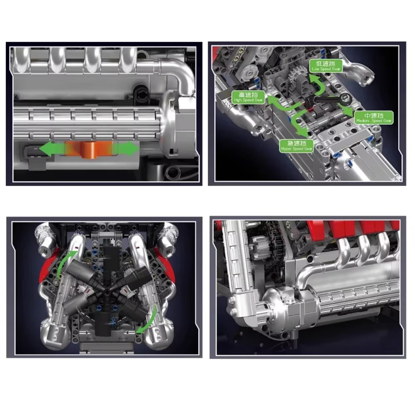 Mould King 10203 MB Merc V8 En - Model Kit Engine V8 recension och pris