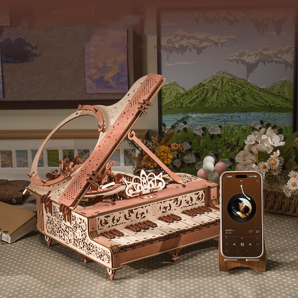 NEW DIY 3D Wooden Puzzle Mini  - Model Kit Led recension och pris