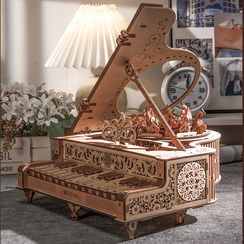 NEW DIY 3D Wooden Puzzle Mini  - Model Kit Led recension och pris