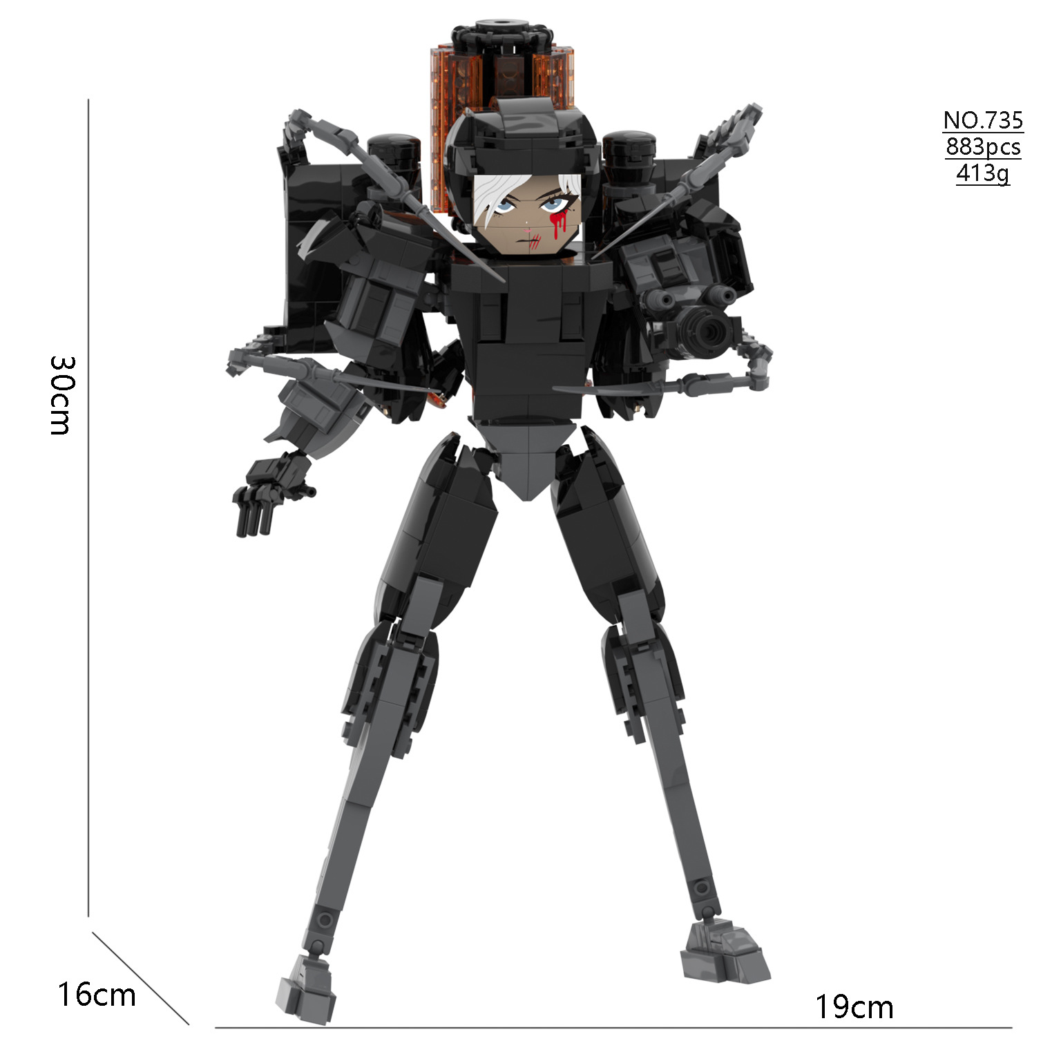 Skibidi Toilet GMAN2.0 TV Man  - Model Kit Titanic recension och pris