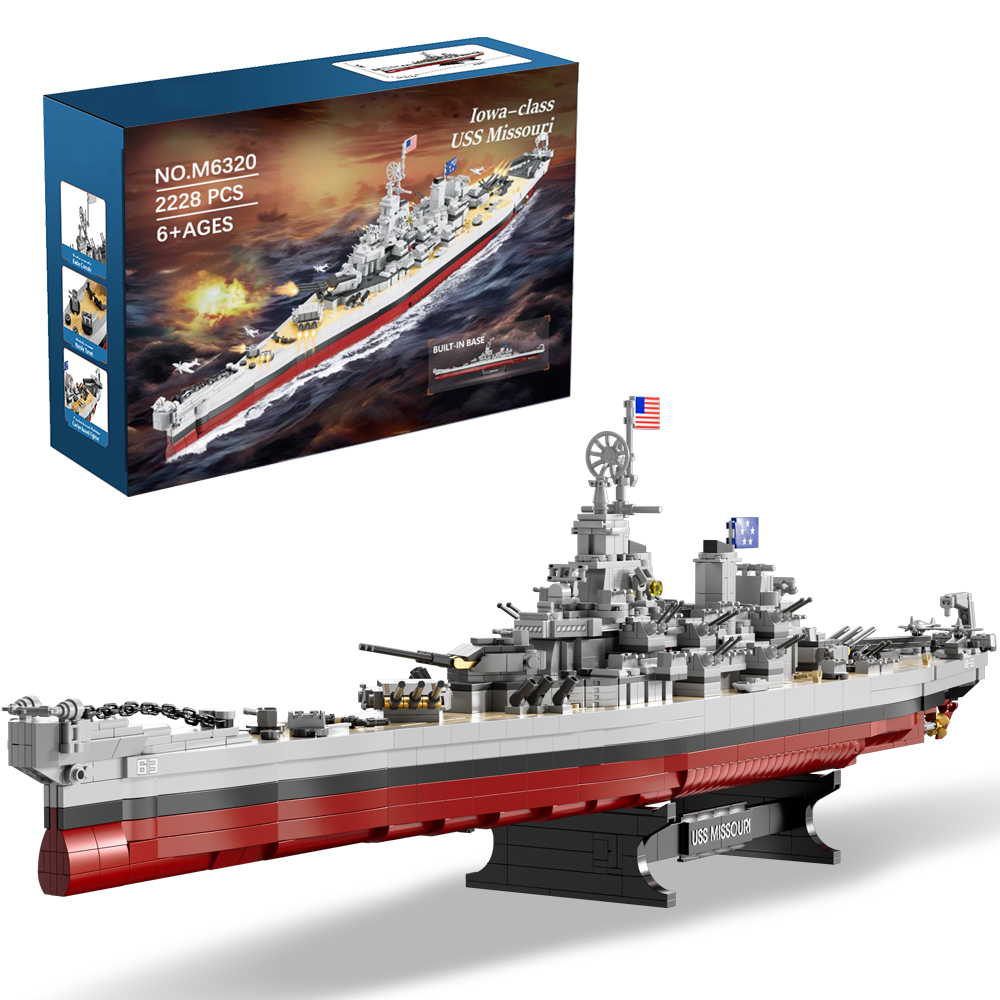 2228PCS USS Missouri battleshi - Model Kit Ikaruga recension och pris