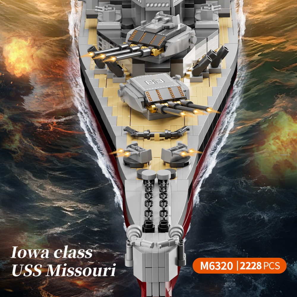 2228PCS USS Missouri battleshi - Model Kit Ikaruga recension och pris