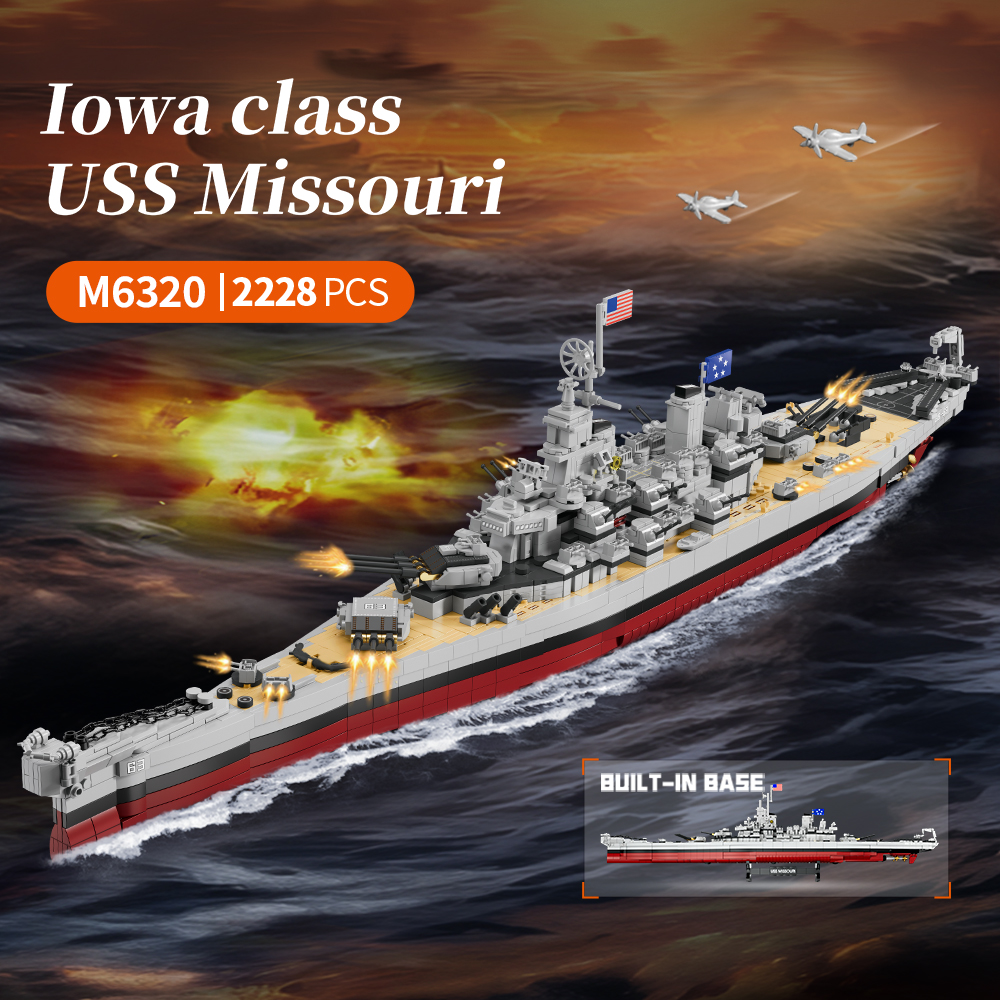 2228PCS USS Missouri battleshi - Model Kit Ikaruga recension och pris