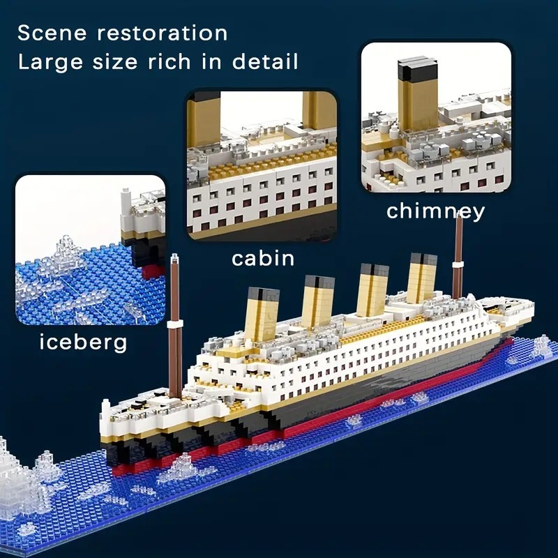 Titanic Micro Building Blocks  - Model Kit Titanic recension och pris