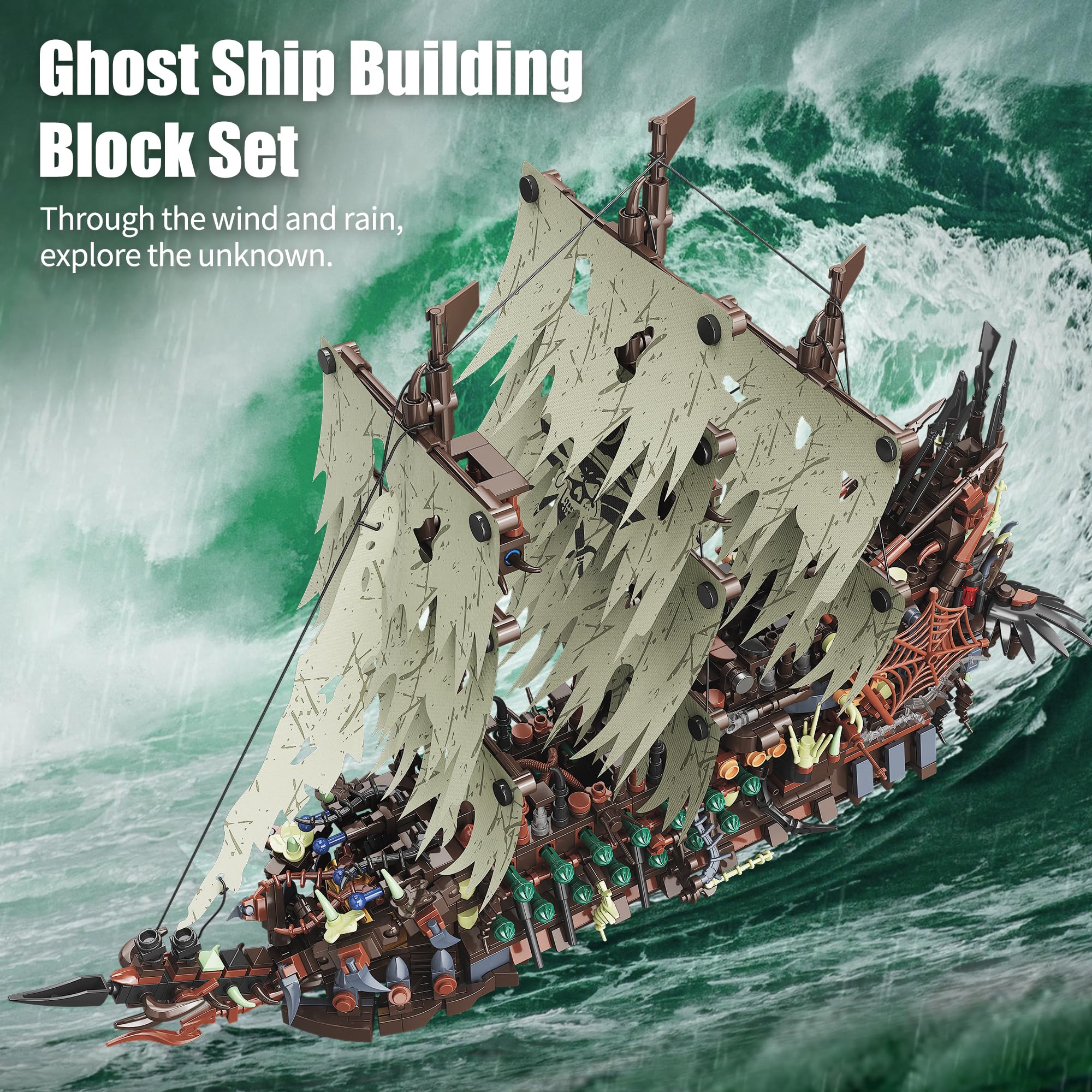 2159PCS Pirate Ship Building K - Model Kit Ikaruga recension och pris