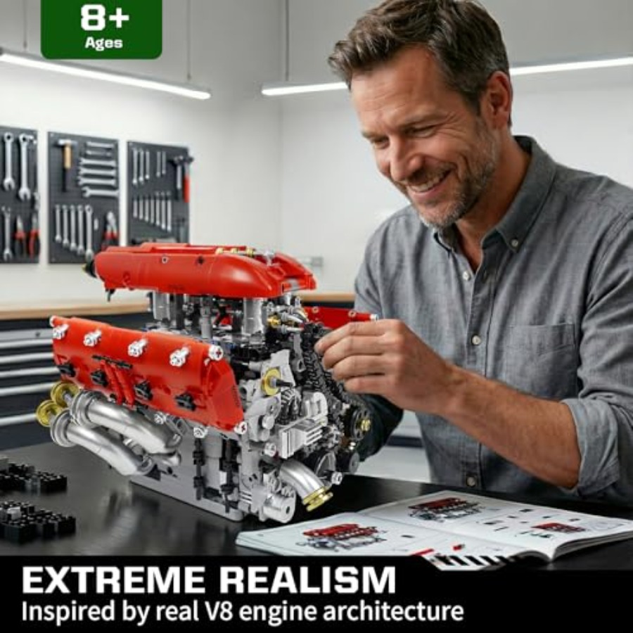 V8 Engine Model Kit for Desk D - Model Kit Engine V8 recension och pris