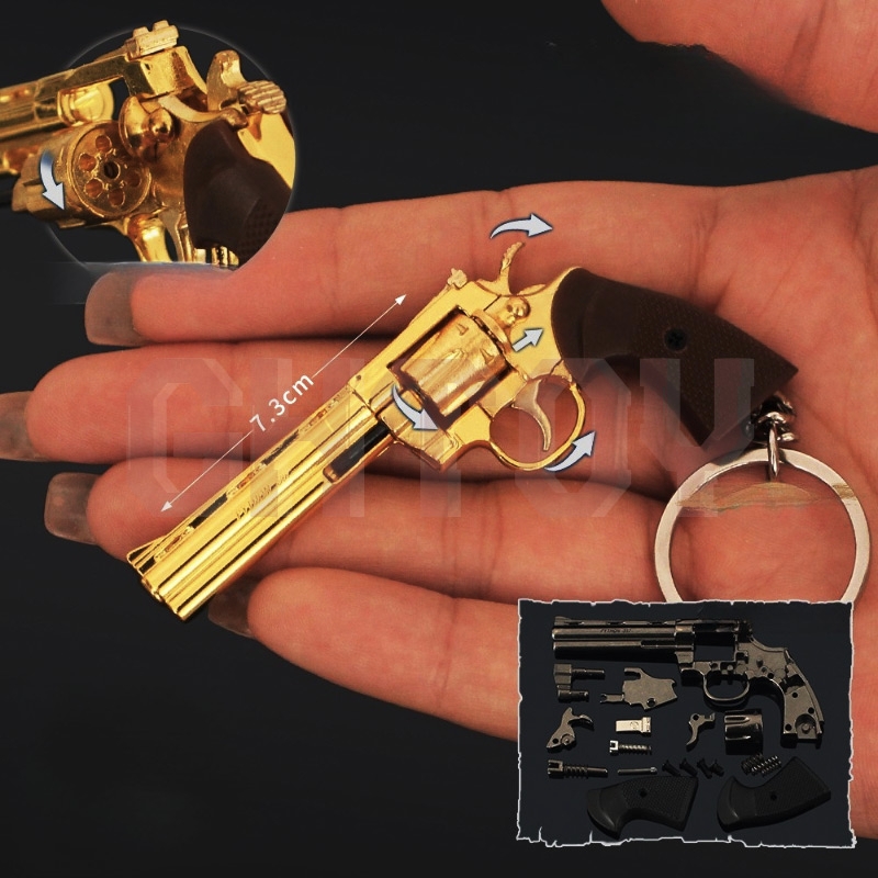 7.3cm/2.87in Mini Alloy Small  - Model Kit Revolver recension och pris