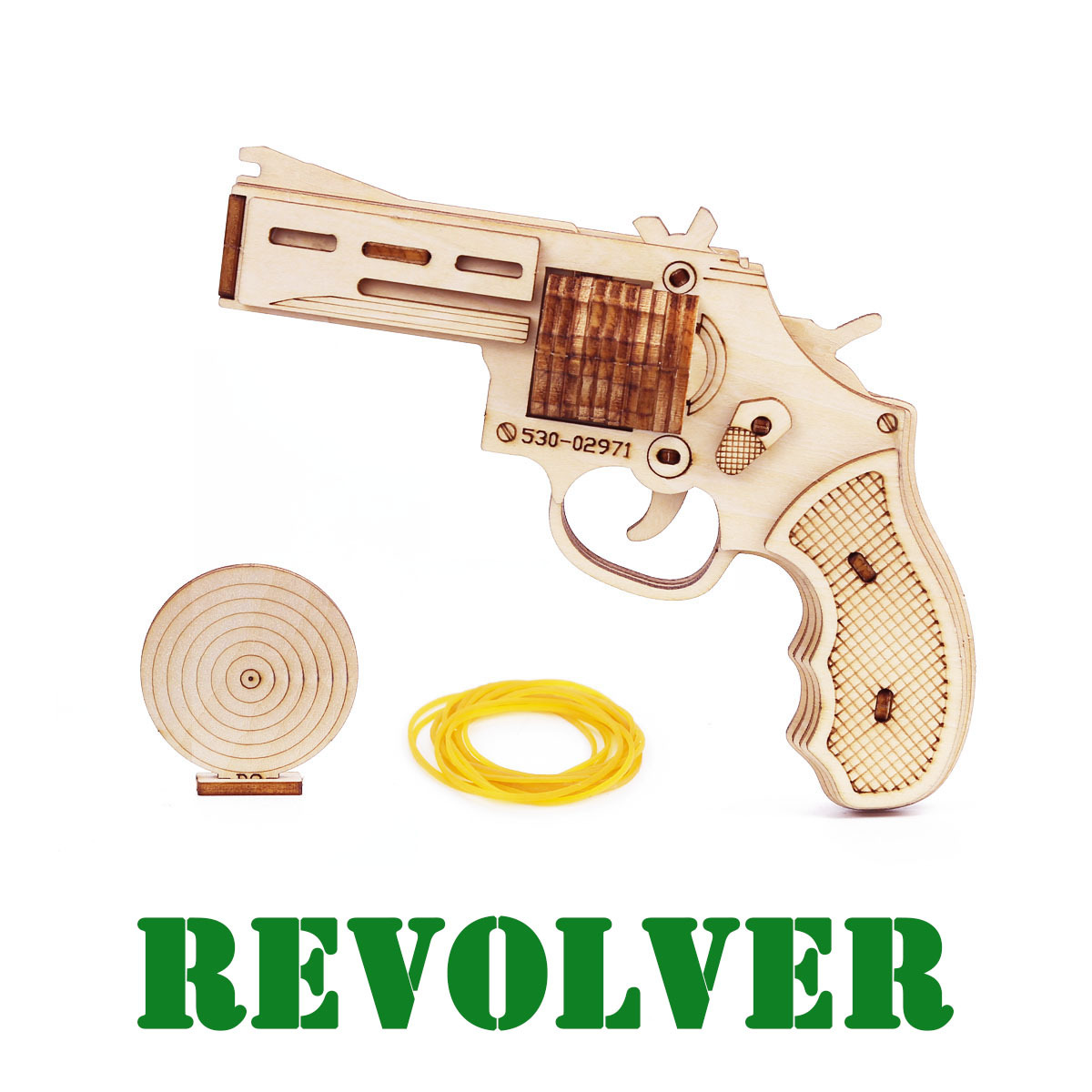 Wooden Pistol Model Kit DIY Bu - Model Kit Revolver recension och pris