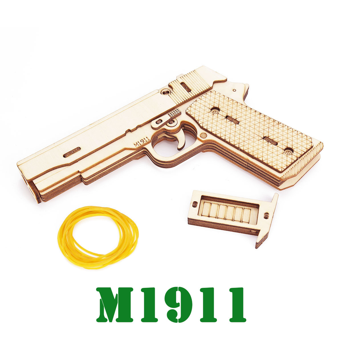 Wooden Pistol Model Kit DIY Bu - Model Kit Revolver recension och pris