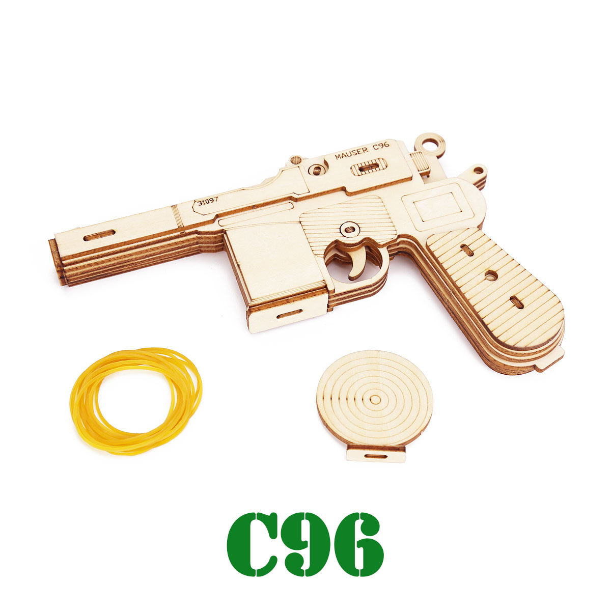 Wooden Pistol Model Kit DIY Bu - Model Kit Revolver recension och pris