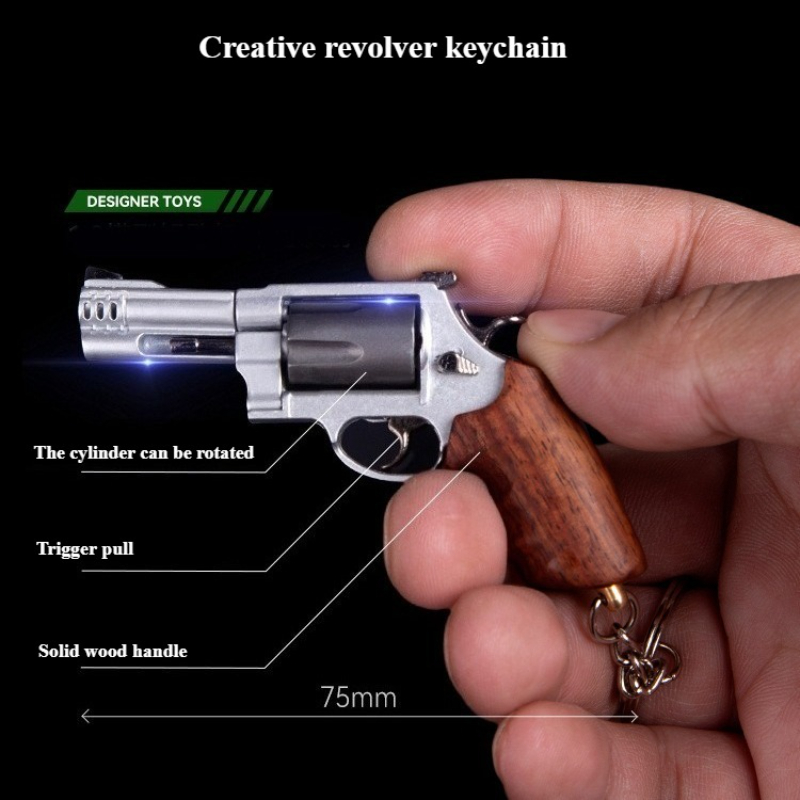 Mini Gun Model Solid Wood Hand - Model Kit Revolver recension och pris