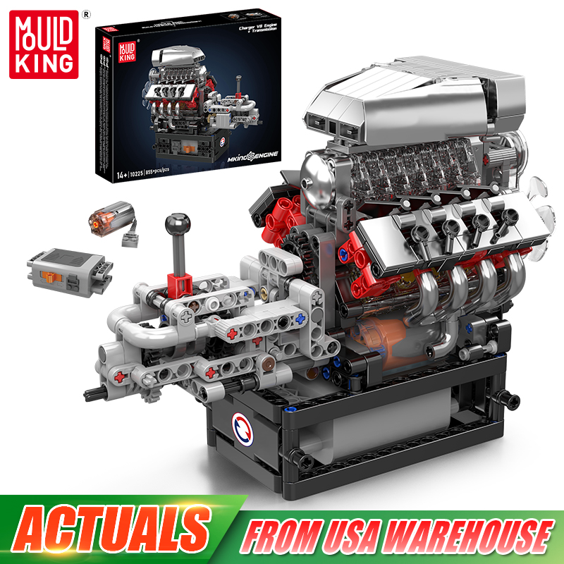 Mould King 10225 Technical Eng - Model Kit Engine V8 recension och pris
