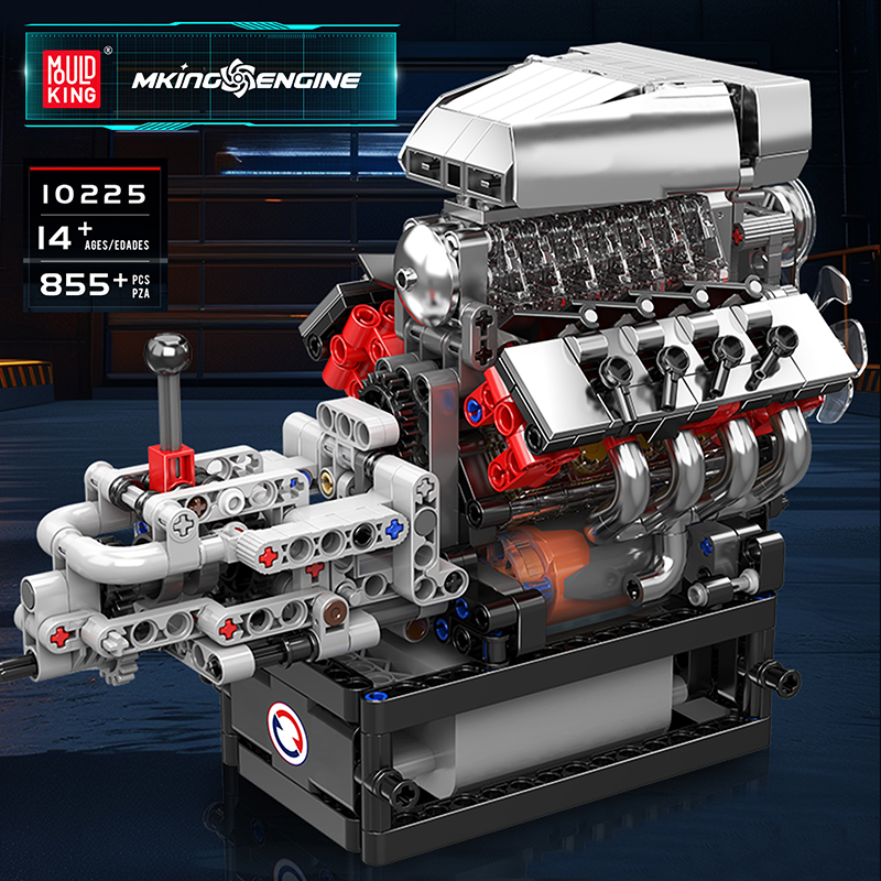 Mould King 10225 Technical Eng - Model Kit Engine V8 recension och pris
