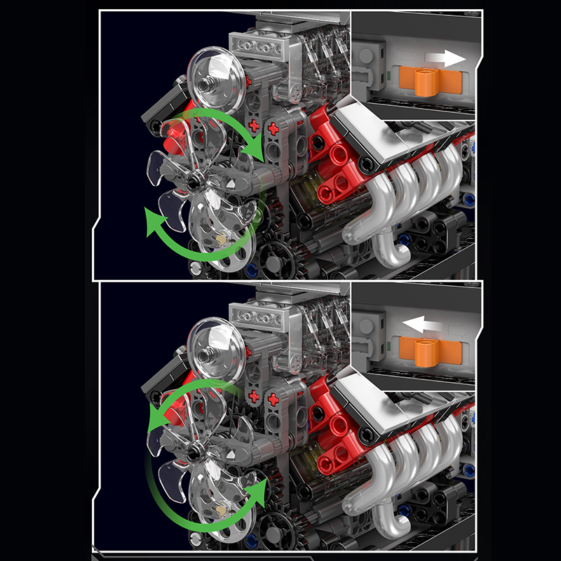 Mould King 10225 Technical Eng - Model Kit Engine V8 recension och pris