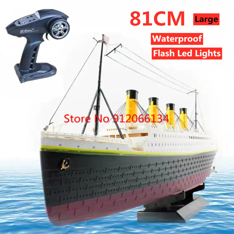 81CM Large Simulation RC Ship  - Model Kit Titanic recension och pris