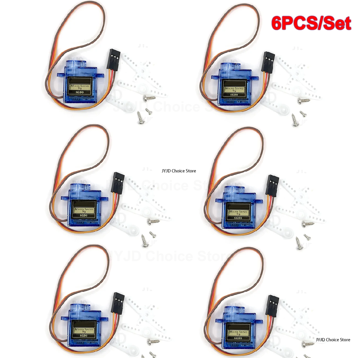 6pcs Sg90 9g Micro Servo Motor - Model Kit Aircraft recension och pris