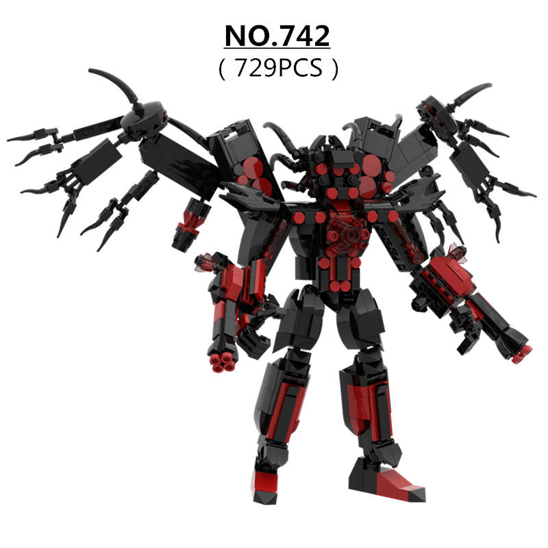 729pcs/set Skibidi Toilet Man  - Model Kit Titanic recension och pris
