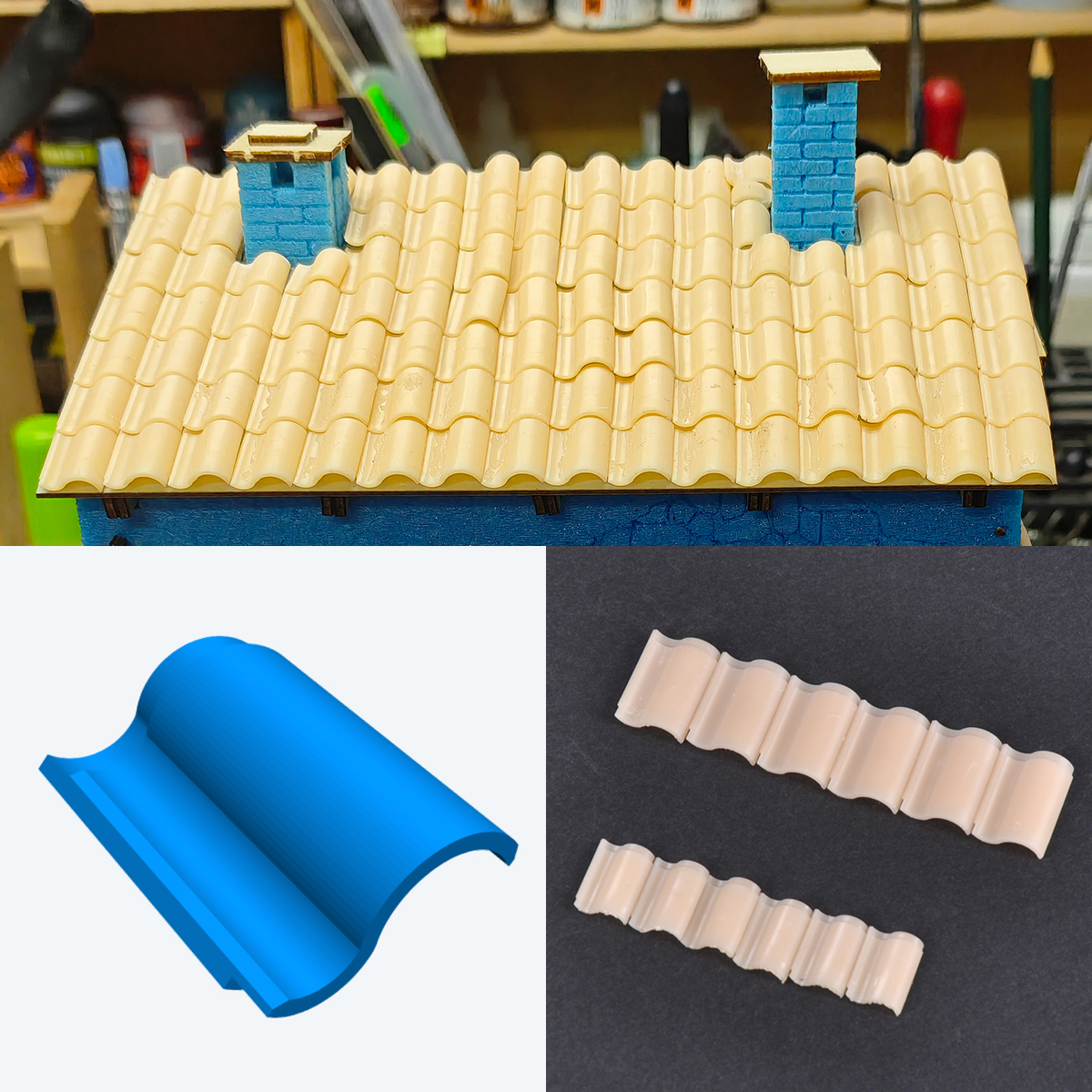 Assembly house tile roof Build - Model Kit Ikaruga recension och pris