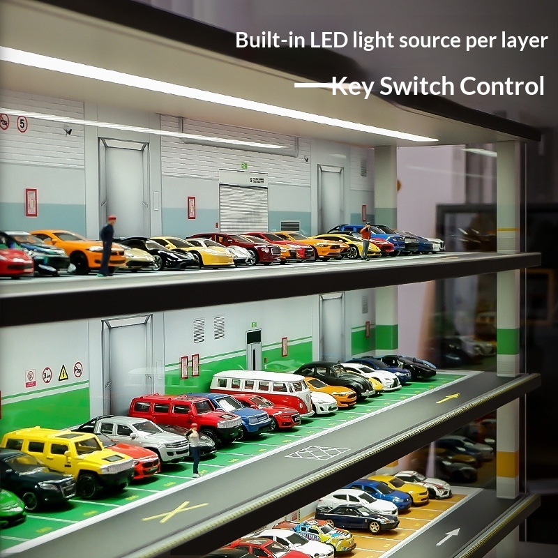 1:64 Scale Parking Garage Mode - Model Kit Led recension och pris