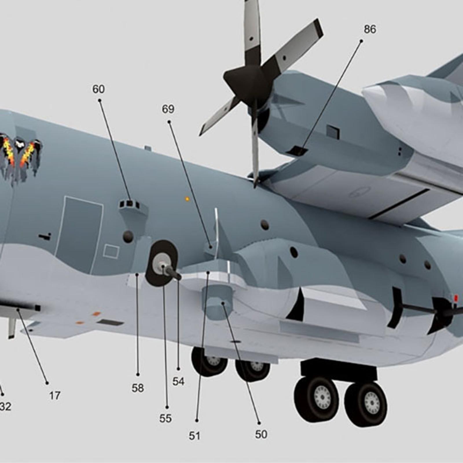 1:100 AC130 Fighter Building K - Model Kit Aircraft recension och pris