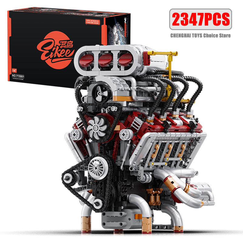 Y15001 Supercar V8 engine Mode - Model Kit Engine V8 recension och pris